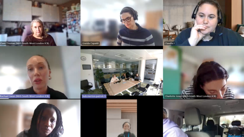 An online conference call