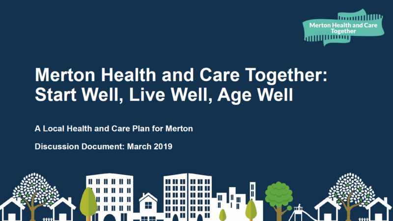 merton health and care plan 2019 discussion document cover