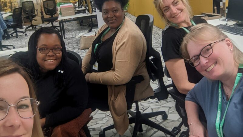 The South West London Digital Midwives - Victoria Mustafa, Mel Deni, Zoe Marezana, Amanda Moules and Sam Page