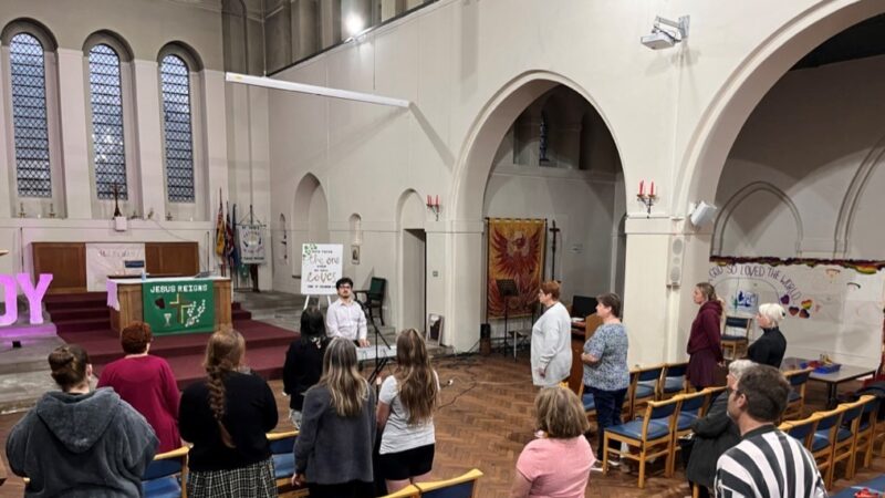 St Helier Voices in a church