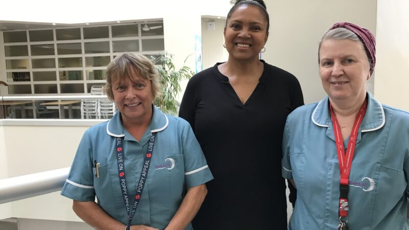 Merton council reablement team portrait Amanda Irma & Leigh