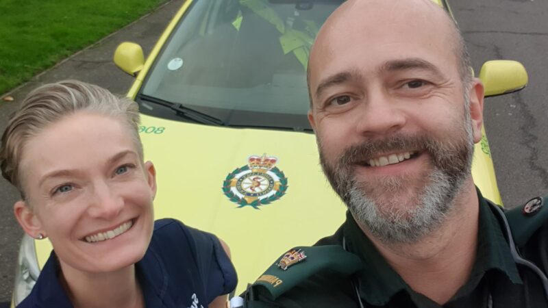 Photo of two paramedics