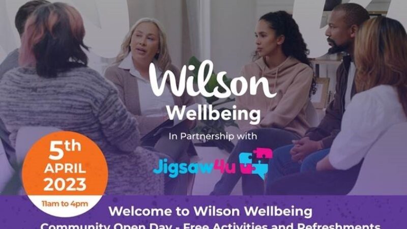 Flyer for Wilson well being event