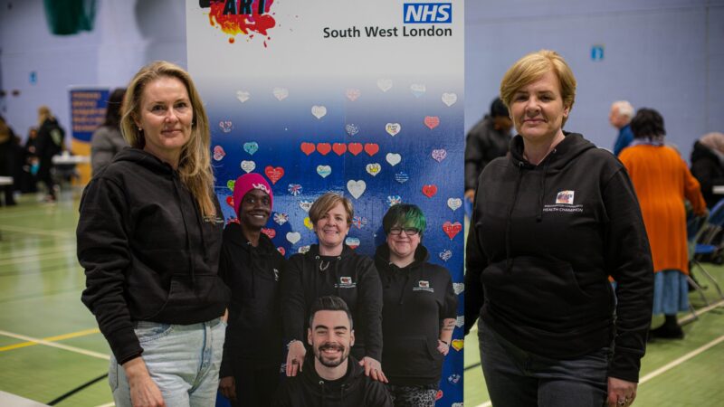 Lynne Capocciama, and the Roehampton health champions are bringing wellbeing checks to the area.